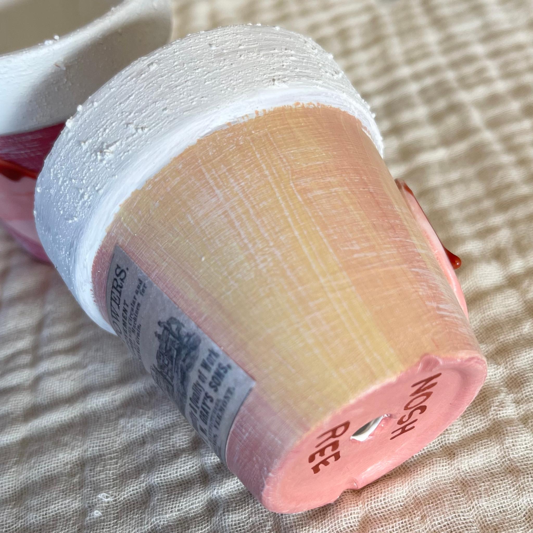 リメイク鉢 ／チョコとろハート鉢／推し鉢／多肉植物｜2号サイズ｜5色 | 5枚目