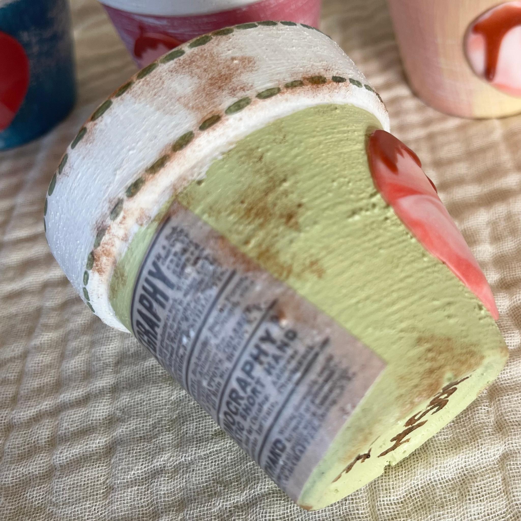 リメイク鉢 ／チョコとろハート鉢／推し鉢／多肉植物｜2号サイズ｜5色 | 6枚目